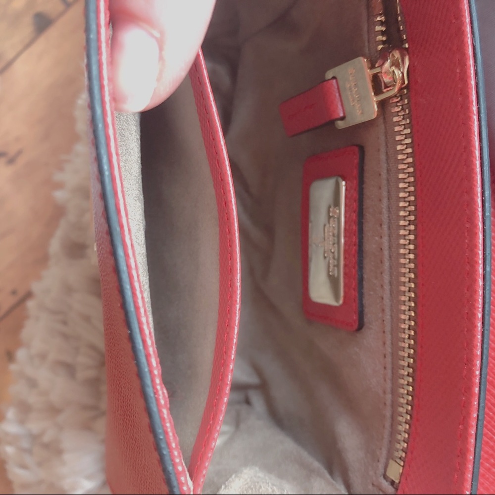 NWT Serapian red crossbody leather purse - Picture 5 of 9